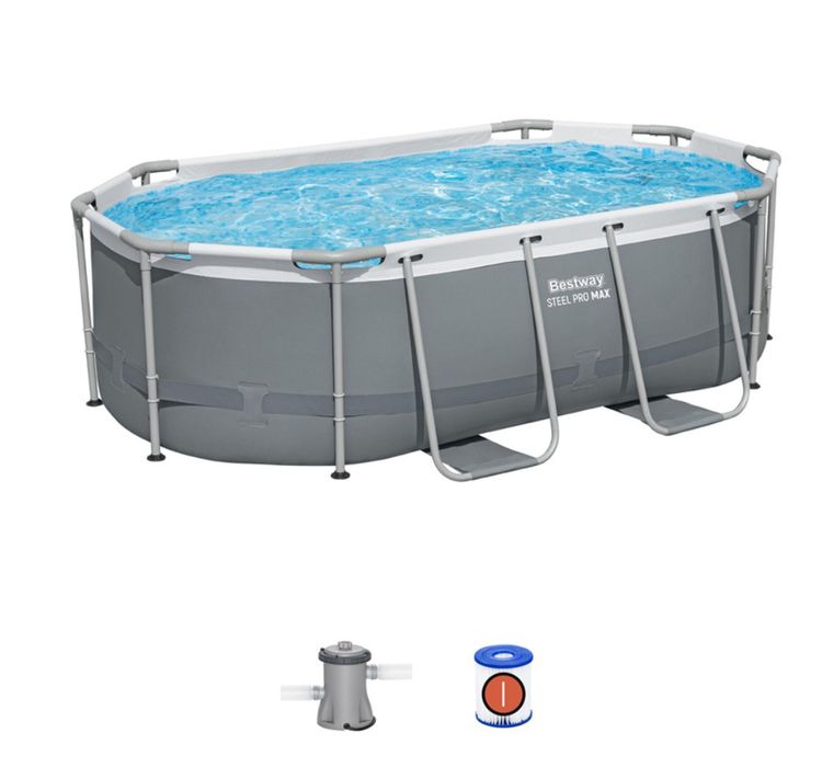 НОВ луксозен басейн OVAL 3.05м-2м-84см