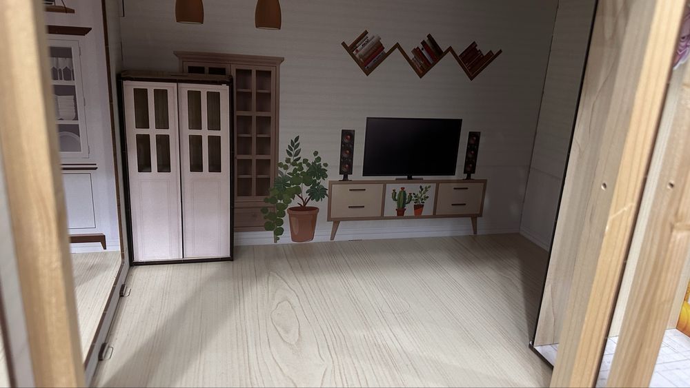 Детский деревянный домик для кукол