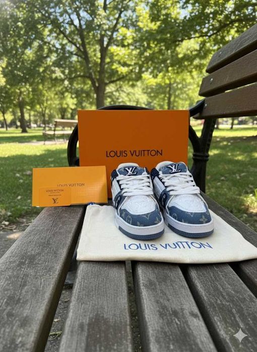 Adidasi LV Trainers Jeans - Adidasi Full Box Premium