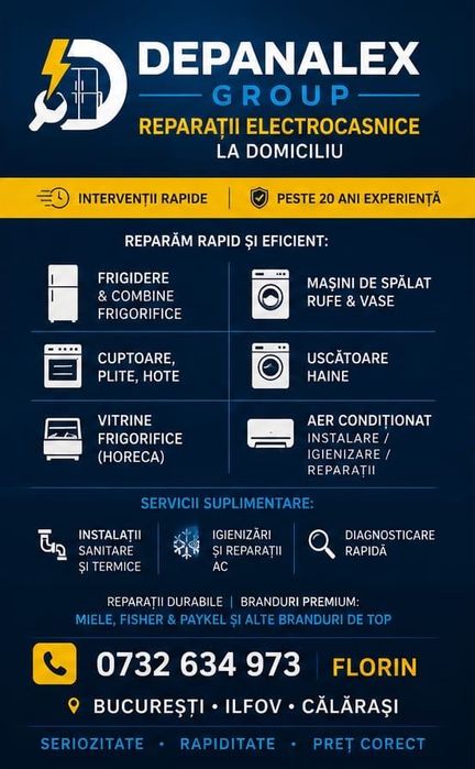 Reparații electrocasnice