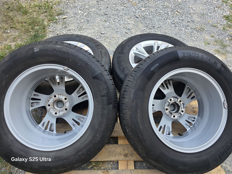 Лети джанти 16ки 5х108 Opel, Peugeot + летни гуми 215/70/16 Continental