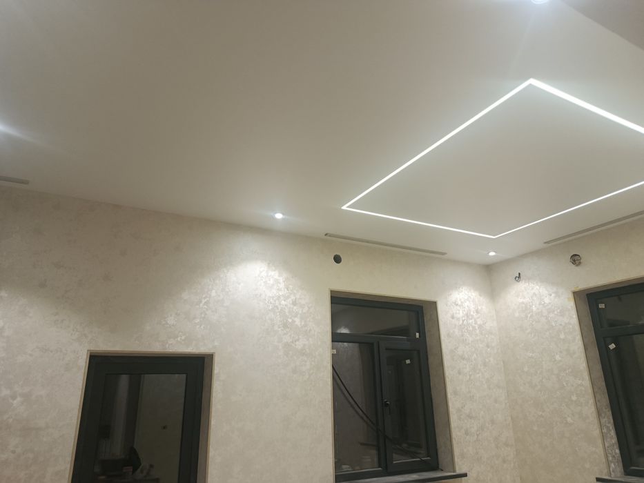 Натяжные потолки под ключ