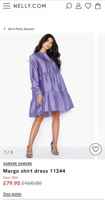 Чисто нова лилава лятна рокля