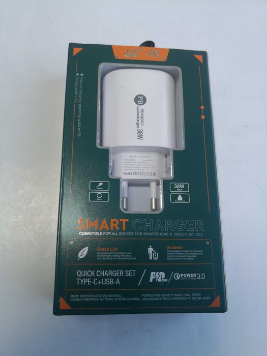 Incarcator priza 38 W cu mufa usb si tip c