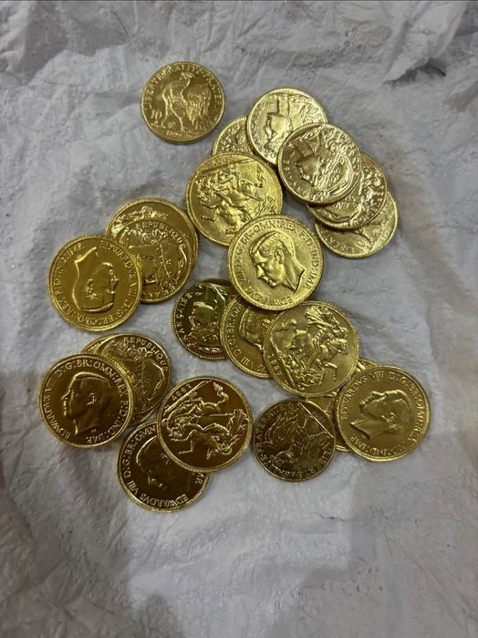 Monede placate cu aur de 24k identice cu cele originale trimit