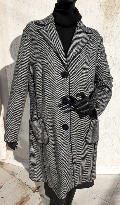 Pinko Diane Furstenberg Marina Rinaldi палто вълна кожа XS S M L XL