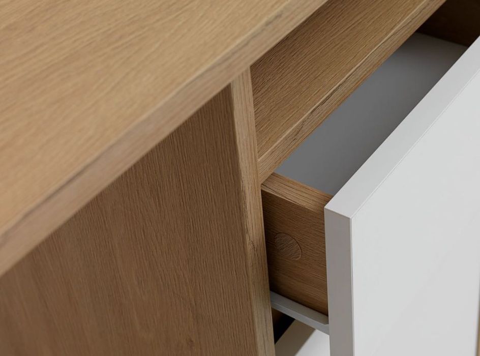 JYSK Бюро BILLUND 53х120 бяло/дъб