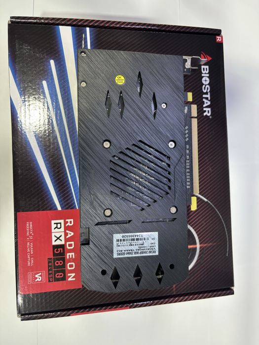 Видео карта -  Biostar AMD RX 580 8GB - Чисто Нова