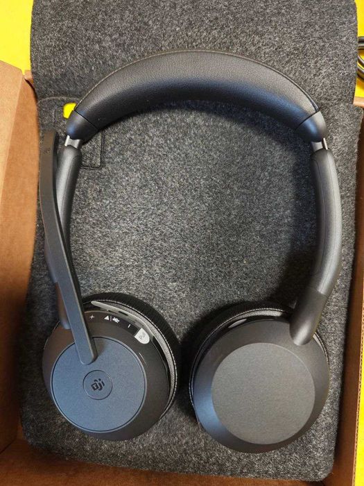 Casti PC wireless cu microfon Jabra Evolve2 55, USB-C, Negru