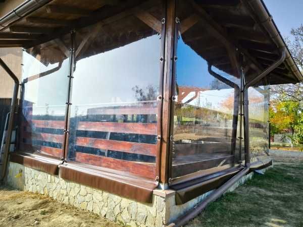 Prelata/Folie Transparenta PVC Terasă și Foișor – Producție la Comandă