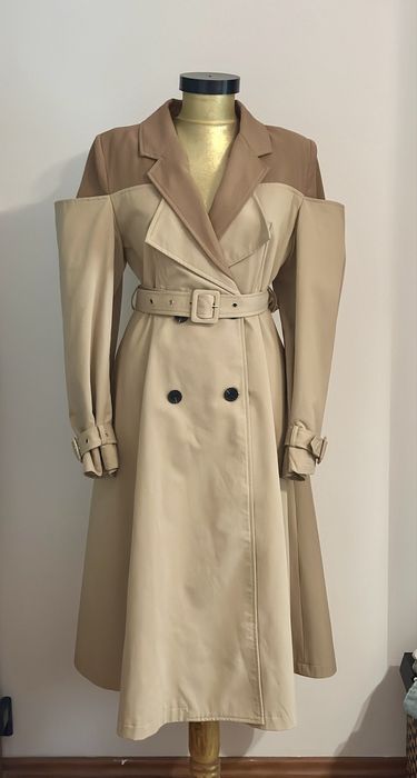 Trench Nympha Clothing, bej elegant, design deosebit, nou! XS-S