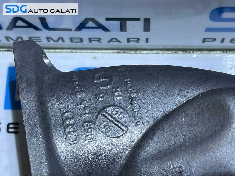 Suport Conducta Tubulatura Aer Clapeta Acceleratie Audi A6 C6 3.0 V6 TDI BMK BNG ASB 2005 - 2008 Cod 059145997D [D0271]