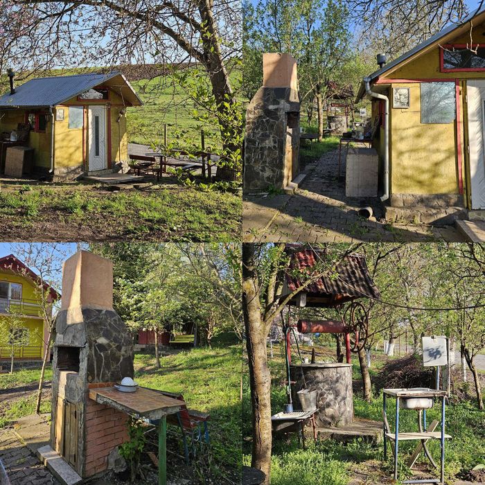 Proprietate 4200 mp Căndărăi cu cabană, livadă și anexe – potențial mare, utilități, zonă liniștită