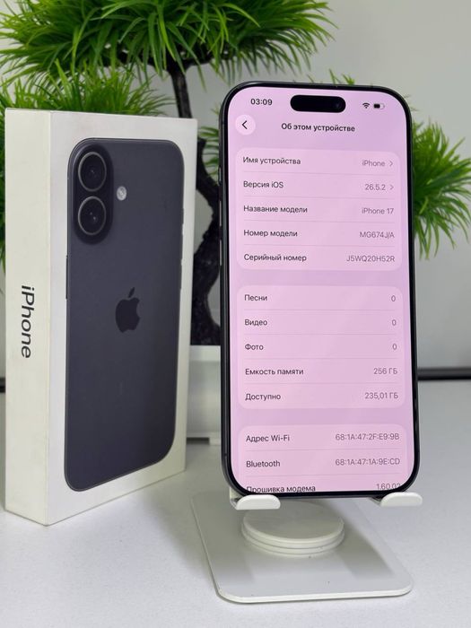 Iphone 17 | 256 gb | e-Sim Jakb 100% | цп 39 |