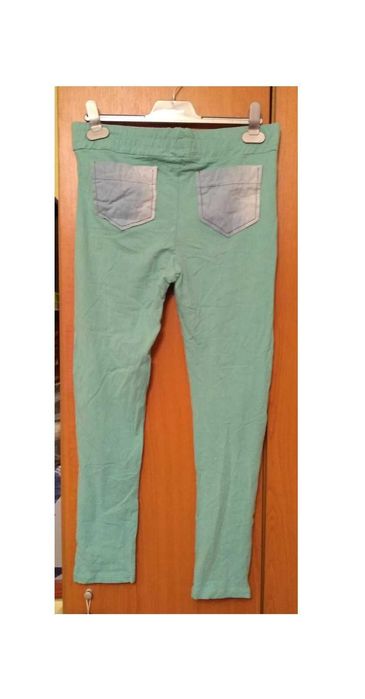 Costum dama ,2 piese chic & fashion: colanti +tricou cu tinte, M-L