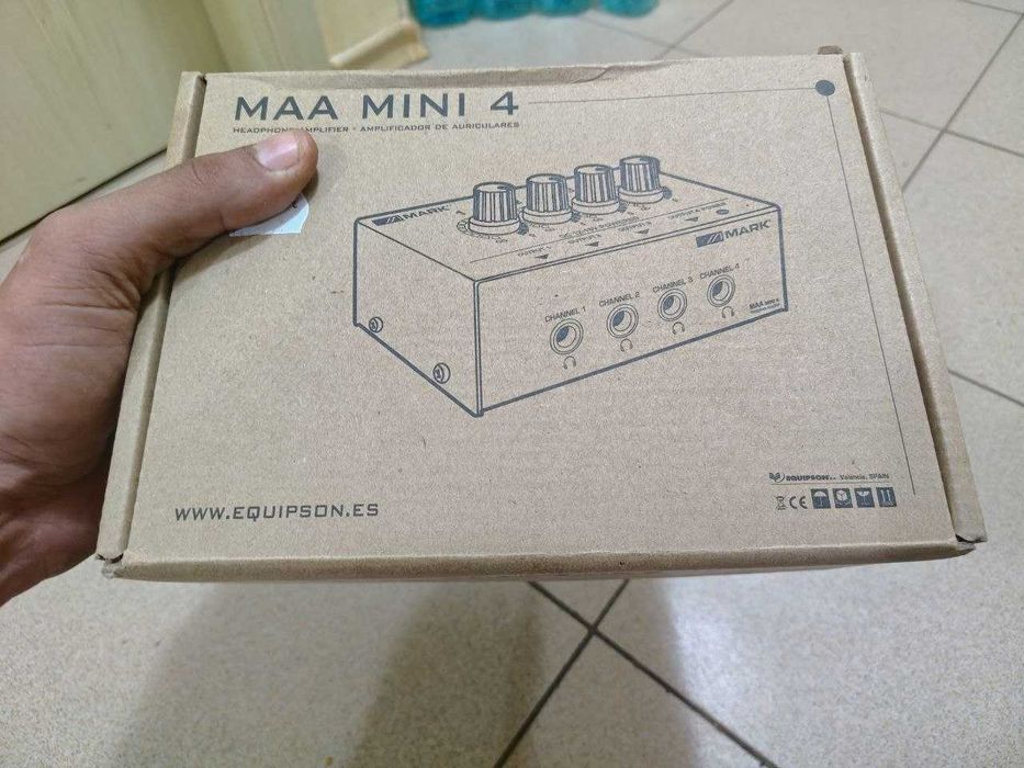 Чисто нов 4-канален усилвател за слушалки MARK MAA MINI 4