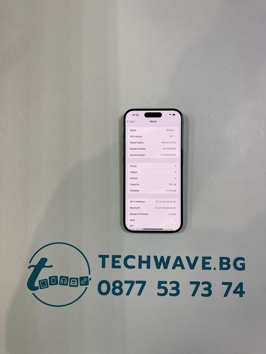 Apple iPhone 15 Pro 128GB Blue Titanium 86%