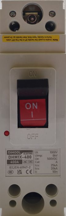 мощен автоматичен прекъсвач с лят корпус