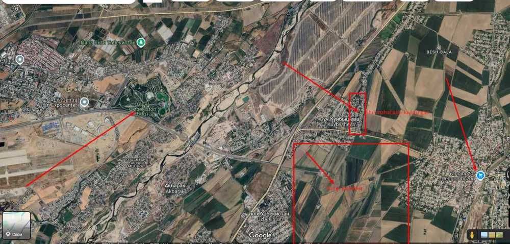 Yangibozor Beshbola ko'cha 6 sotoxli yer Yangi Toshkent yonginasi