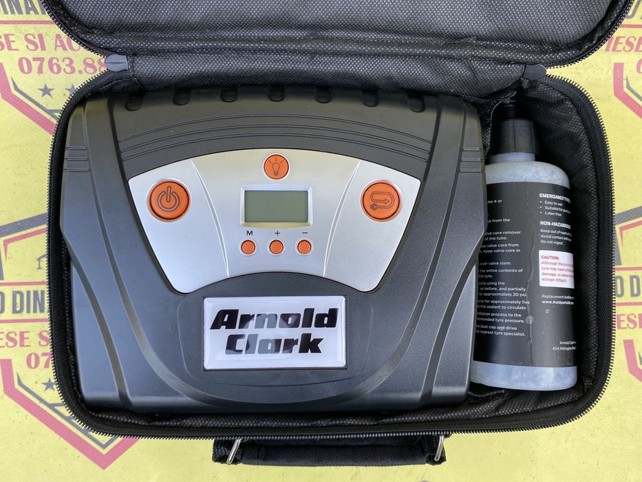 Compresor auto umflat roti Arnold Clark kit pana 12 V afisaj digital