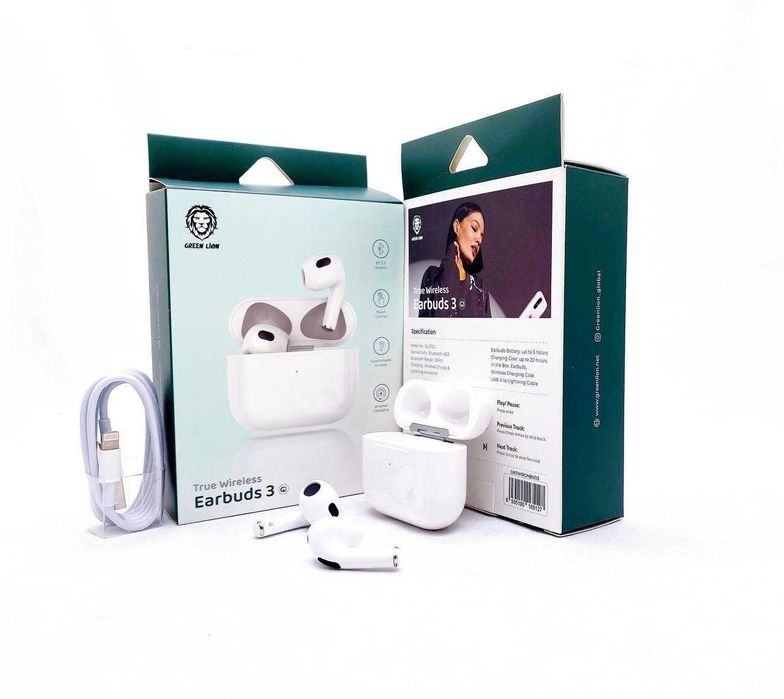 Бесплатная ДОСТАВКА! Наушники Green Lion Earbuds 3 (AirPods 3)