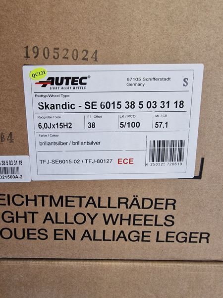 15цола 5х100 Vw/Skoda/Toyota 5x100