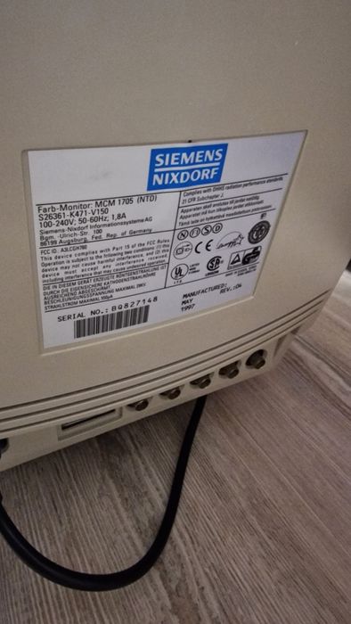 Monitor CRT Siemens 17" 1705 – VGA + BNC-uri