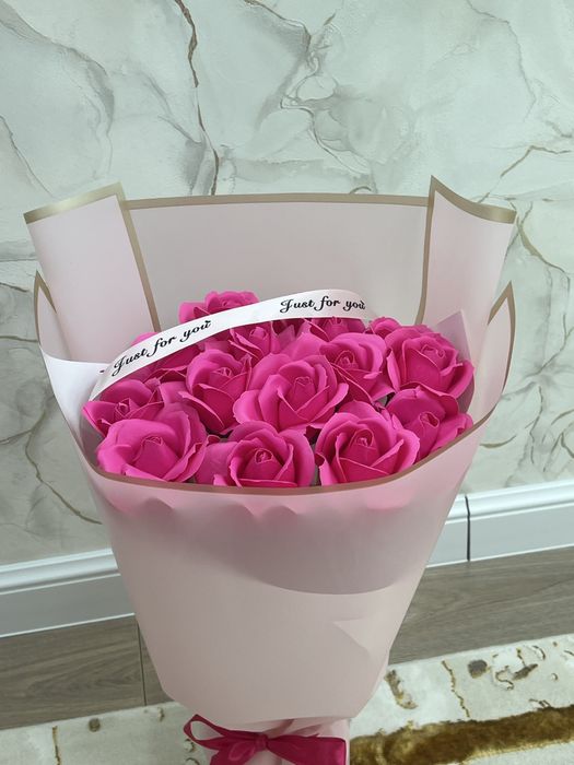 Мыльные розы цаеты букет