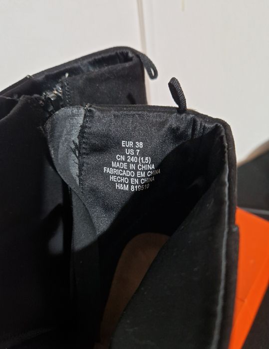 Cizme cu toc marimea 38