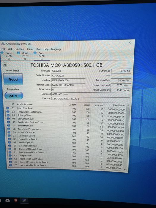 Hard disk laptop Seagate si Toshiba