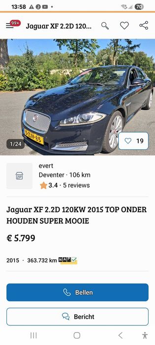 Jaguar XF,2.2D din 2015,automat 7500€,recent inmatriculata in RO