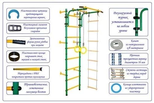 Шведская стенка Пристенный