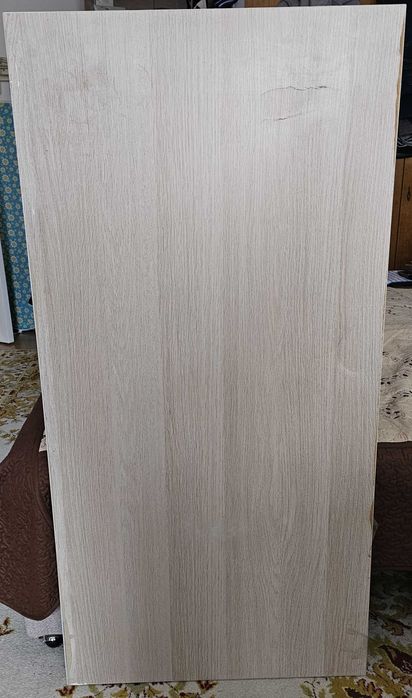 Blat birou aspect stejar 120x60x3.5cm IKEA LAGKAPTEN cu defecte