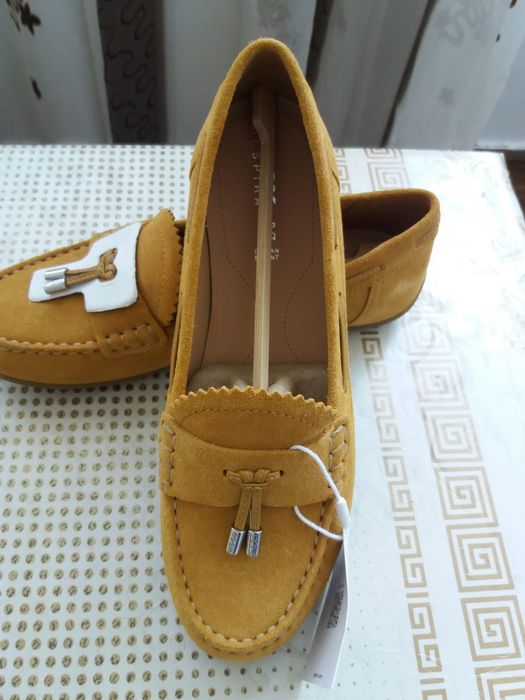 Geox mocasini   de damă din piele