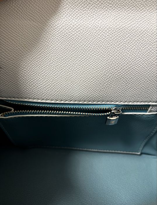 Geantă Hermes albastra glaciar Mini Kelly Noua