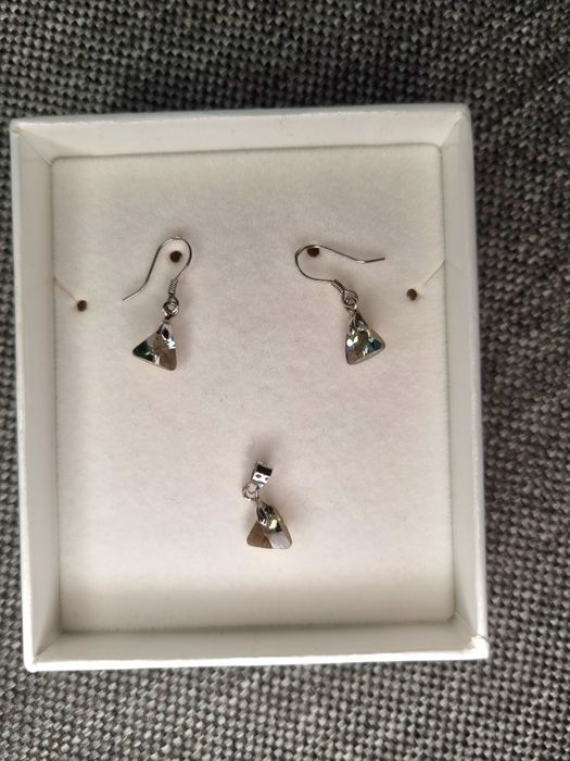 Set bijuterie argint cu piatra Swarovski