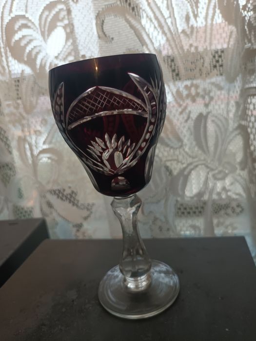 Pahare din Cristal Rubin