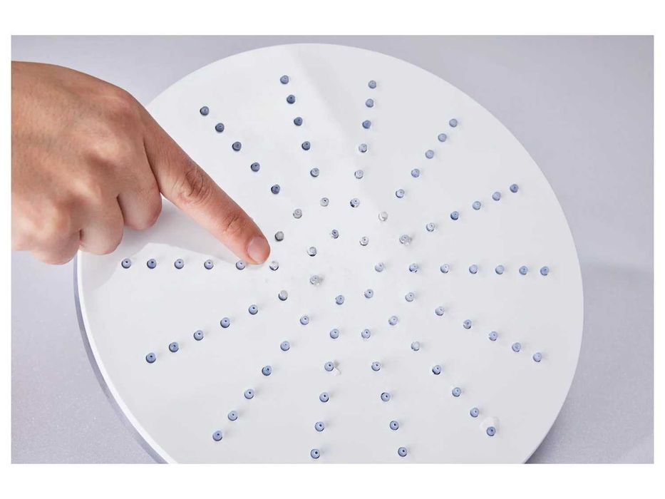 Sistem dus LIVARNO home, Coloană cu cap fix efect ploaie și pară