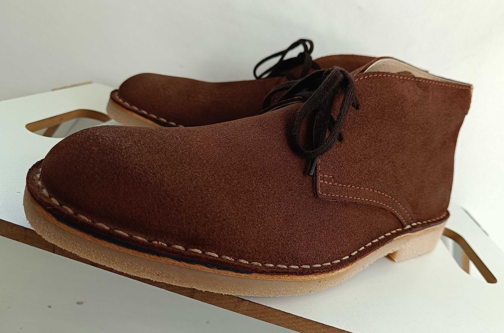 Ghete lace up chukka 45 premium Carrera NOI piele naturala moale