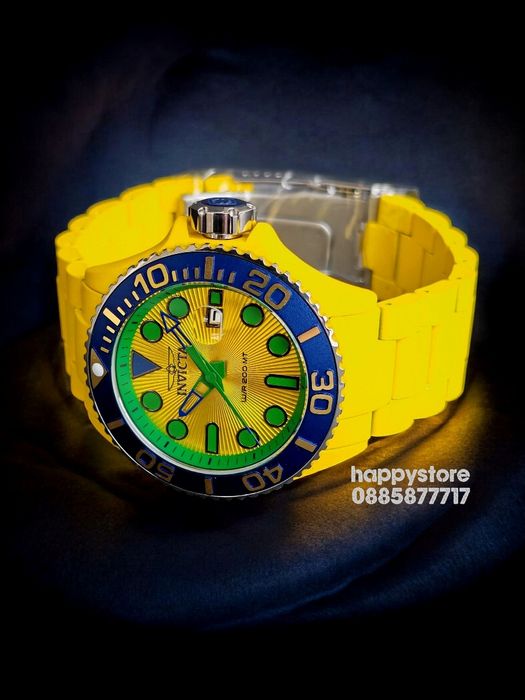 INVICTA Diver Yellow 46 mm, Инвикта нов ръчен часовник