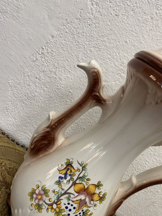 Огромен порцеланов чайник - кана италианско  производство