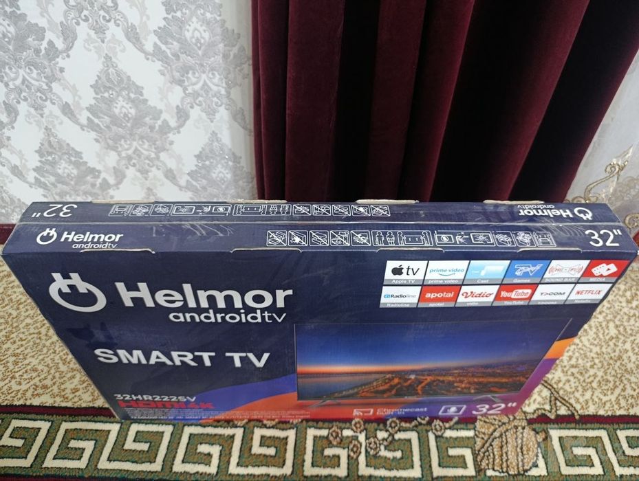 Телевизор новый helmor smart tv 32 4k