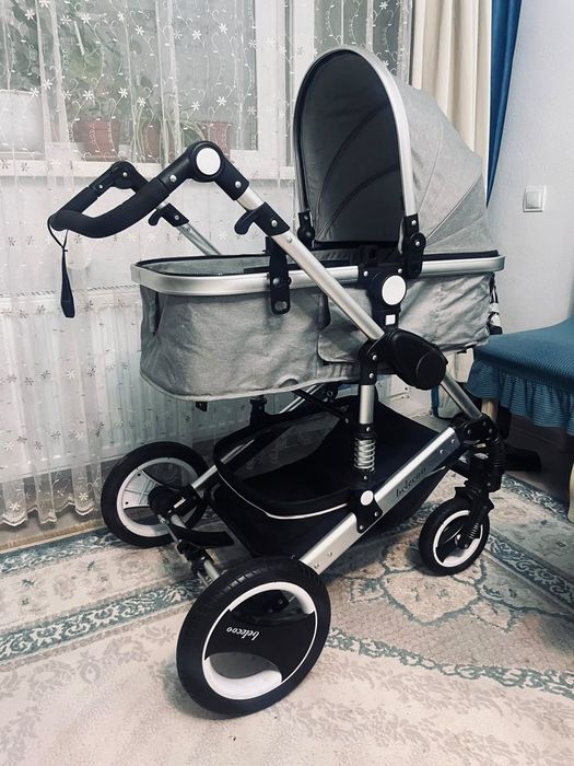 Продам коляску 3-в-1 Belecoo, серого цвета.

Очень практичная и маневр
