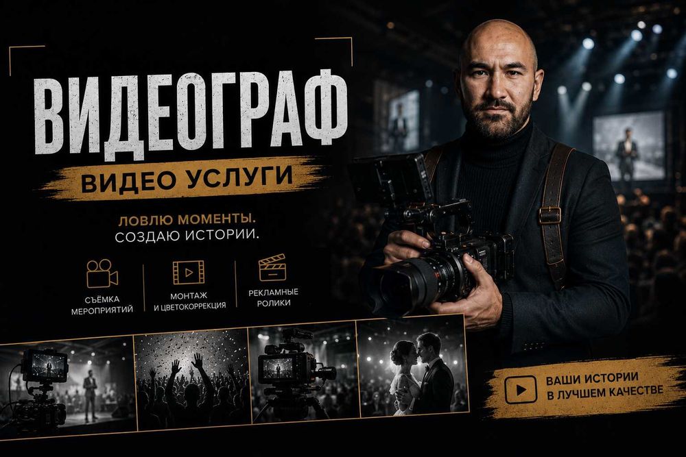 Видеосьемка (Видеограф, Фотограф) видео, фото