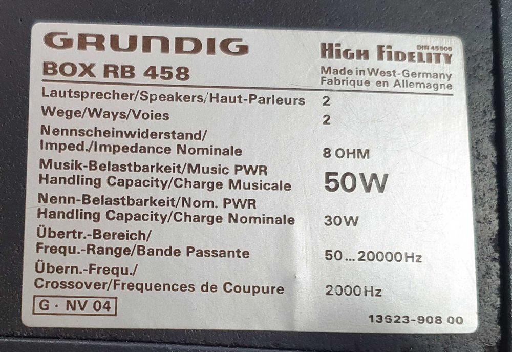 Тонколони Grundig Box RB 458