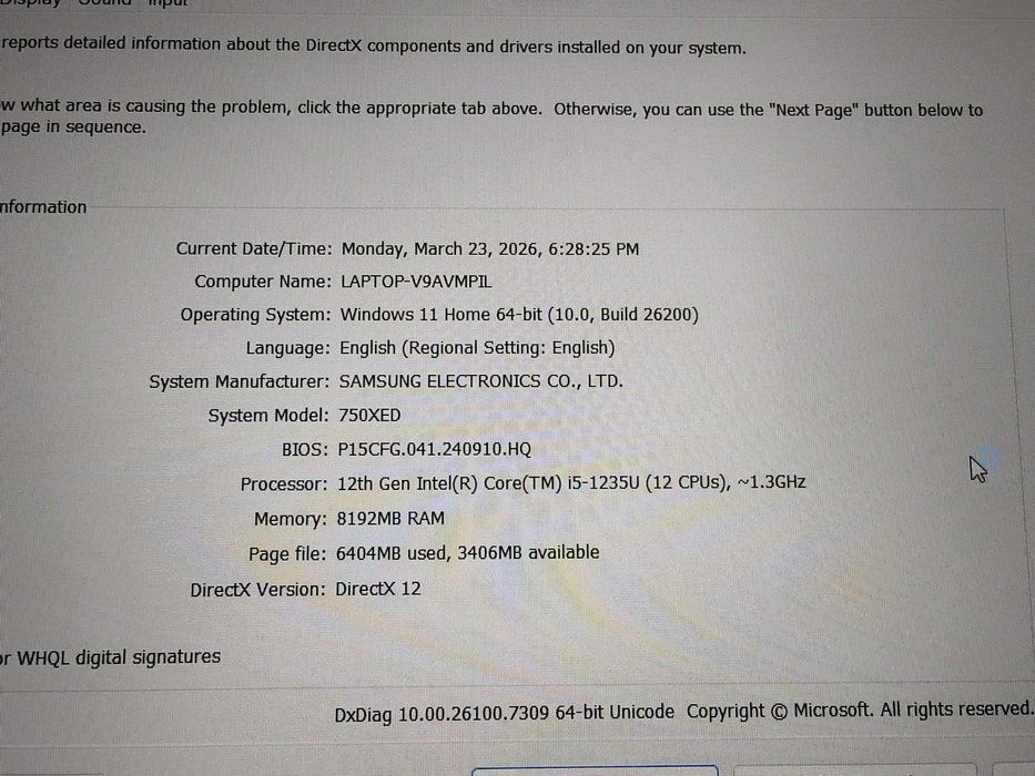 Laptop Samsung Galaxy Book 2 15,6" Full HD i5-1235U gen 12 NP750XED