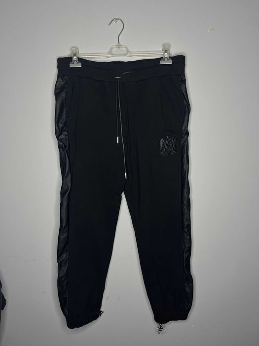 Amiri Leather Details Track Jogger Pants MADE IN USA Мъжко Долнище