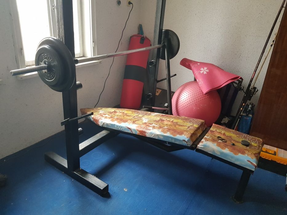 Усилена лежанка и оборудване за фитнес Бартер