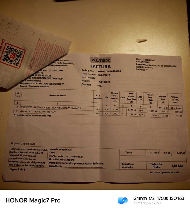 Trotinetă electrică Ninebot E2 – stare excelentă, ca nouă!