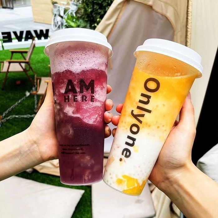 Стаканы с принтом для Bubble tea, Чай с тапиокой, Джуз боллы, трубочки